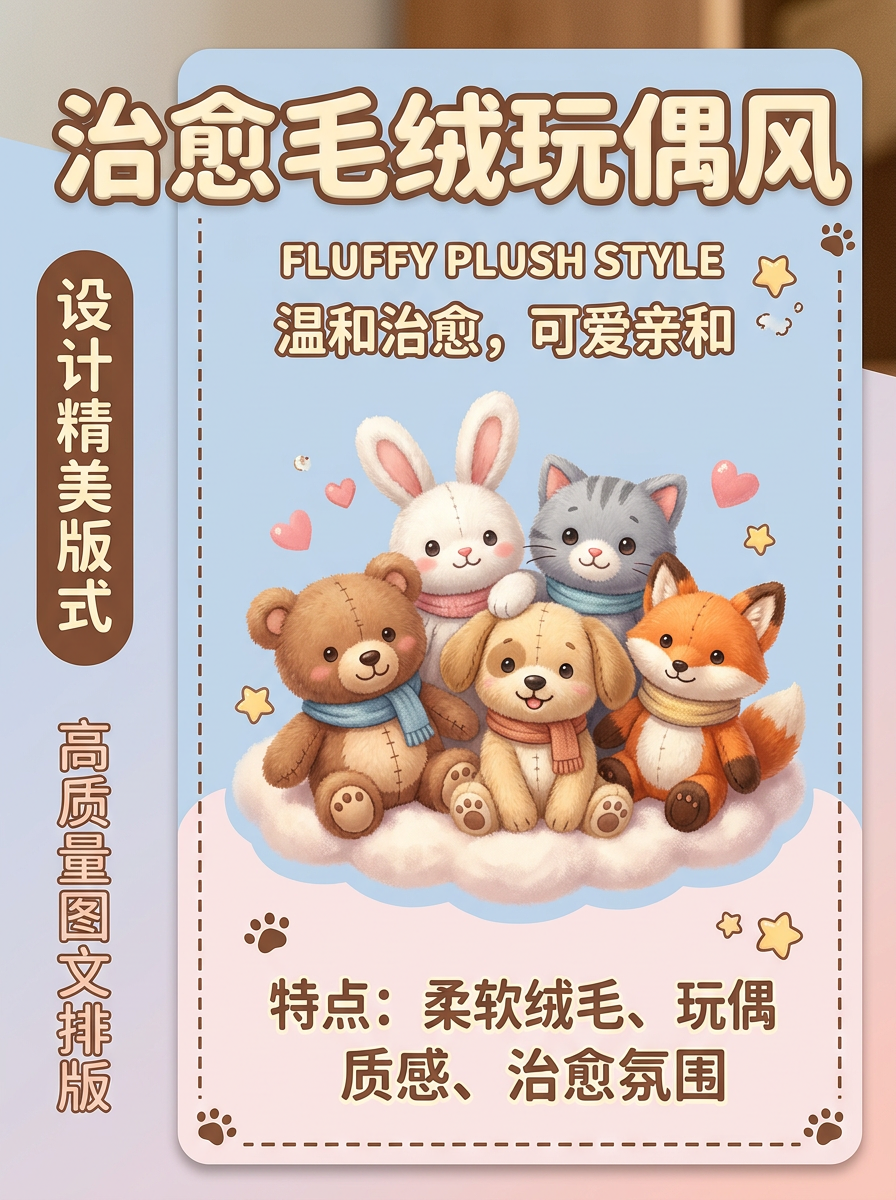 毛绒玩偶风