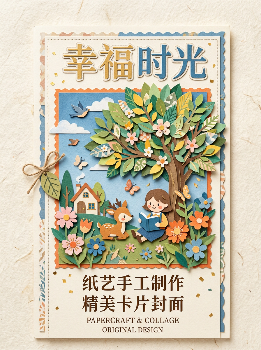 纸艺剪贴风