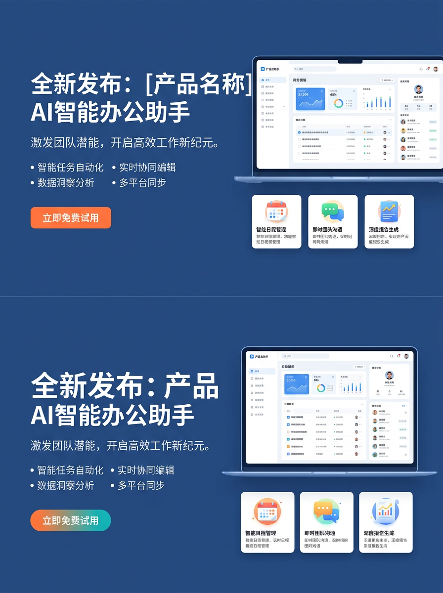 产品发布页Hero