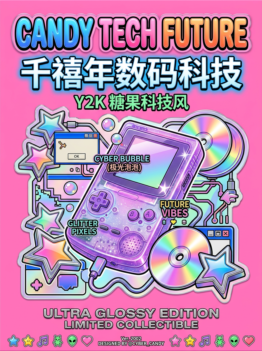 Y2K糖果科技风