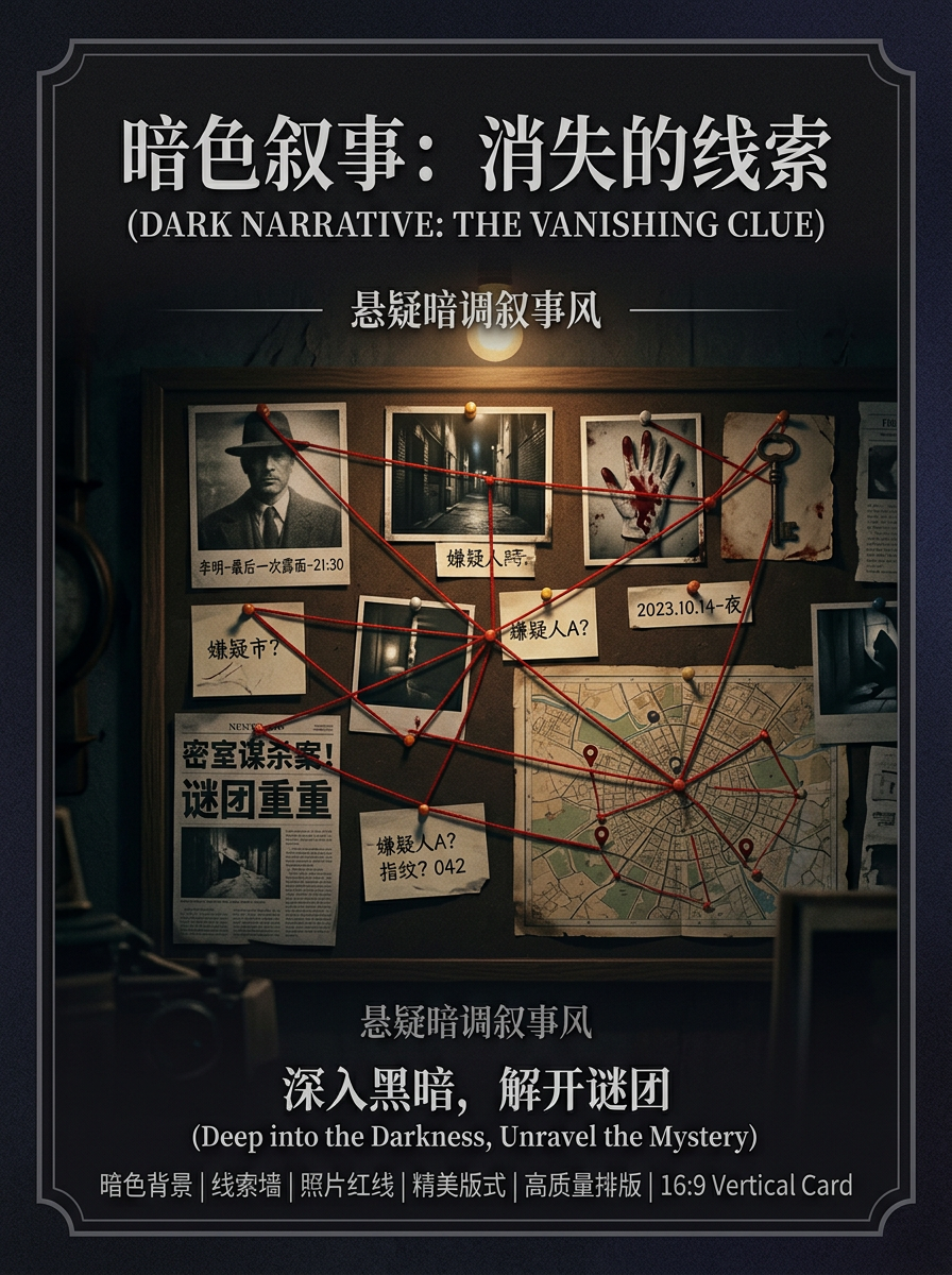悬疑暗调叙事风