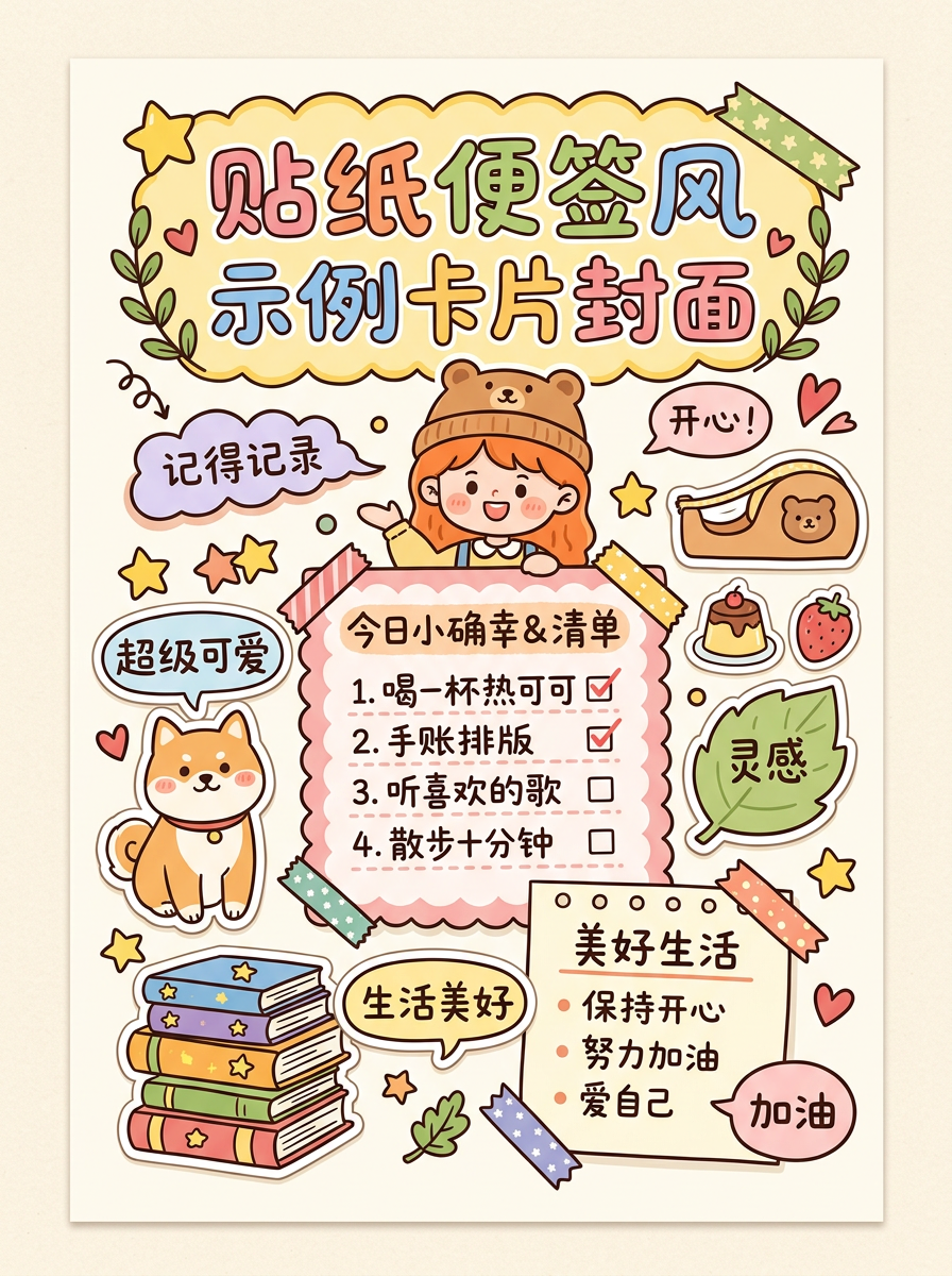 贴纸便签风