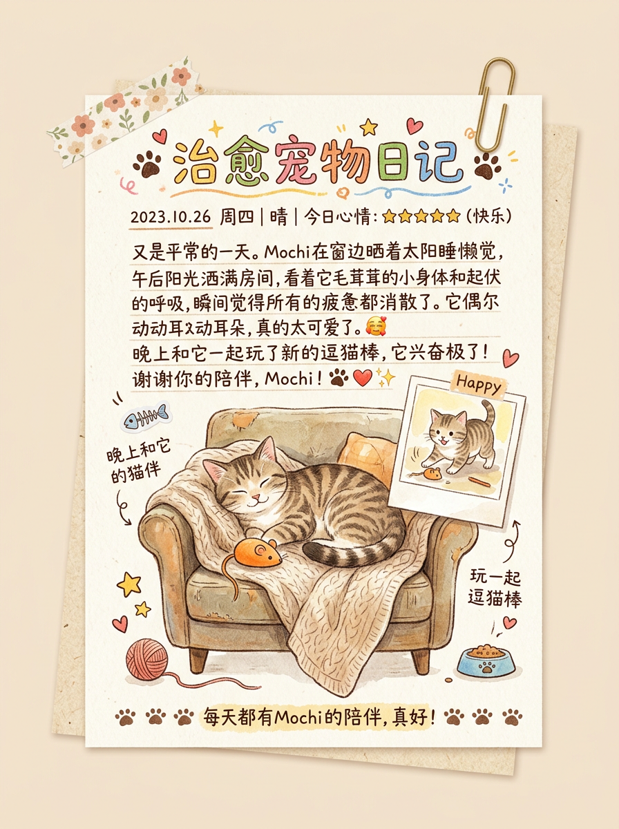 治愈宠物日记风