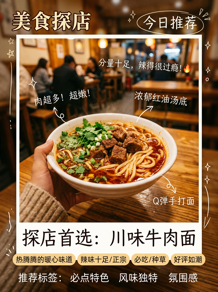 美食探店种草风